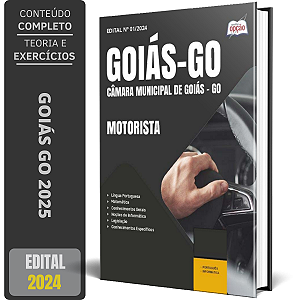 Apostila Câmara de Goiás GO 2025 - Motorista