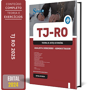 Apostila TJ RO 2024 - Analista Judiciário - Administrador