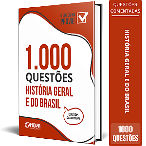 Livro 1.000 Questões Gabaritadas - História Geral e do Brasil 2025