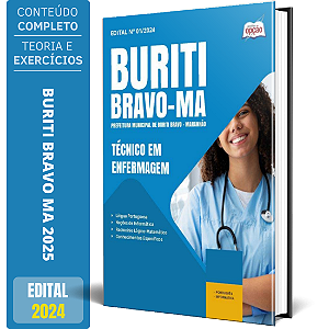 Apostila Prefeitura de Buriti Bravo MA 2025 - Técnico em Enfermagem