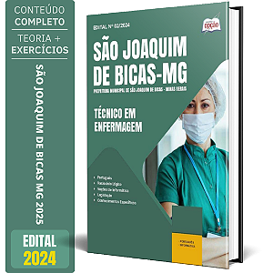 Apostila Prefeitura de São Joaquim de Bicas MG 2025 - Técnico em Enfermagem