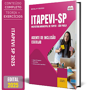 Apostila Prefeitura de Itapevi SP 2025 - Agente de Inclusão Escolar