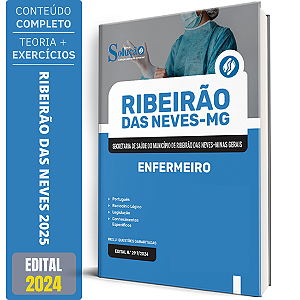 Apostila Prefeitura de Ribeirão das Neves MG (Secretaria de Saúde) 2025 - Enfermeiro