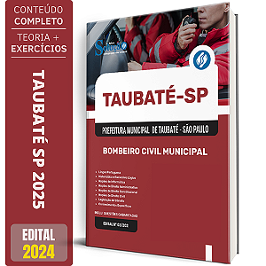 Apostila Prefeitura de Taubaté SP 2025 - Bombeiro Civil Municipal