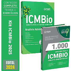 Kit Apostila Concurso ICMBio 2025 - Analista Administrativo + 1000 Questões