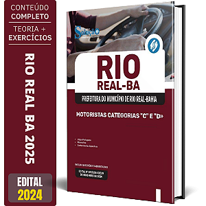 Apostila Prefeitura de Rio Real BA 2025 - Motoristas Categorias C e D