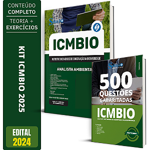 Kit Apostila ICMBIO 2025 - Analista Ambiental + Caderno de Testes