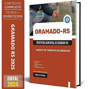 Apostila Prefeitura de Gramado RS 2025 - Agente de Combate às Endemias