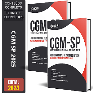 Apostila CGM SP 2025 - Auditor Municipal de Controle Interno: Conhecimentos Gerais e Específicos