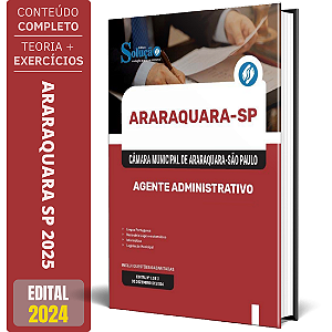 Apostila Câmara de Araraquara SP 2025 - Agente Administrativo