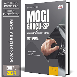 Apostila Câmara de Mogi Guaçu SP 2025 - Motorista