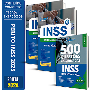 Kit Apostila INSS 2025 - Perito Médico Federal + Caderno de Testes