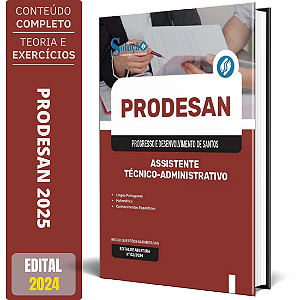 Apostila PRODESAN 2025 - Assistente Técnico-Administrativo