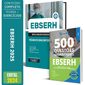 Kit Apostila EBSERH 2025 - Técnico em Enfermagem + Testes