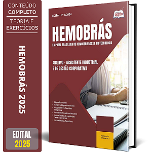 Apostila Hemobrás 2025 - Arquivo - Assistente Industrial e De Gestão Corporativa