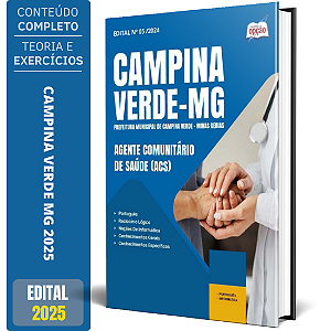 Apostila Prefeitura de Campina Verde MG 2025 - Agente Comunitário de Saúde (ACS)