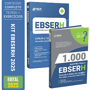 Kit Apostila EBSERH 2025 - Comum a todos os cargos + Testes
