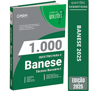 Livro de Questões Gabaritadas para o BANESE 2025 - Técnico Bancário I