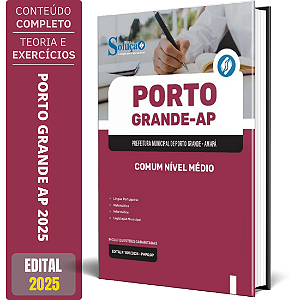 Apostila Prefeitura de Porto Grande AP 2025 - Comum Nível Médio