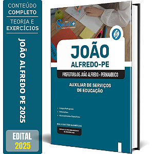 Apostila Prefeitura de João Alfredo PE 2025 - Auxiliar de Serviços de Educação