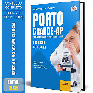 Apostila Prefeitura de Porto Grande AP 2025 - Professor de Ciências