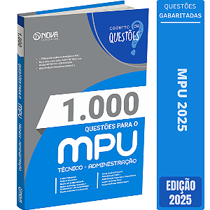 Livro 1.000 Questões Gabaritadas MPU - Técnico - Administração