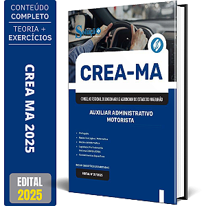 Apostila CREA MA 2025 - Auxiliar Administrativo - Motorista