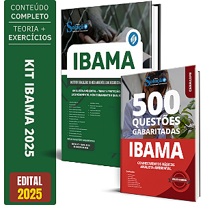 Kit Apostila IBAMA 2025 - Analista Ambiental - Tema 1 + Testes