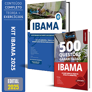 Kit Apostila IBAMA 2025 - Analista Ambiental - Tema 2 + Testes