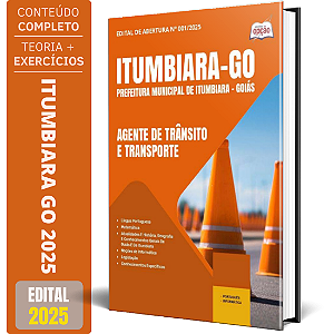 Apostila Prefeitura de Itumbiara GO 2025 - Agente de Trânsito e Transporte