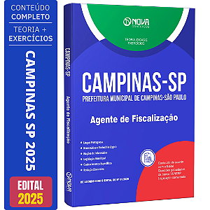 Apostila Prefeitura de Campinas SP 2025 - Agente de Fiscalização
