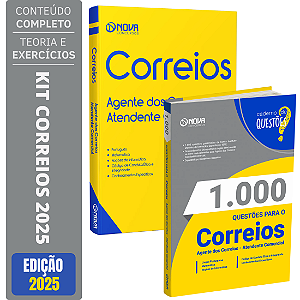 Kit Apostila Agente Dos Correios Atendente Comercial 2025
