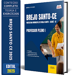 Apostila Prefeitura de Brejo Santo CE 2025 - Professor Pleno I