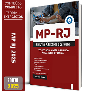 Apostila MP RJ 2025 - Técnico do Ministério Público - Área: Administrativa
