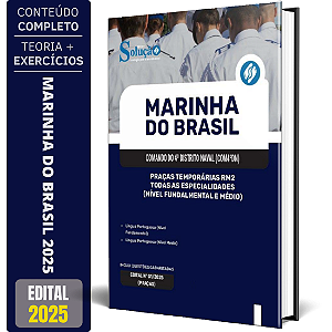 Apostila Marinha do Brasil 2025 - Praças Temporárias RM2 - Todas as Especialidades (Nível Fundamental e Médio)