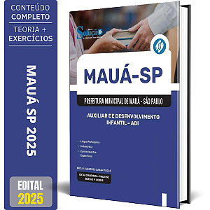 Apostila Prefeitura de Mauá SP 2025 - Auxiliar de Desenvolvimento Infantil - ADI