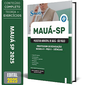 Apostila Prefeitura de Mauá SP 2025 - Professor Educação Básica II - PEB II - Ciências