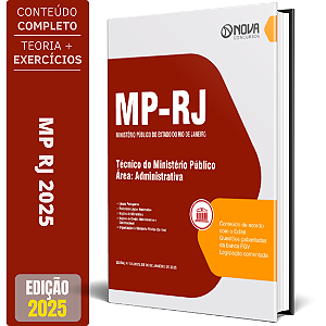 Apostila MP RJ 2025 - Técnico do Ministério Público - Área: Administrativa
