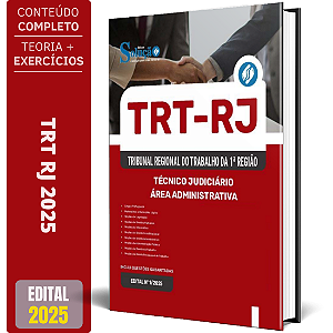 Apostila TRT RJ 2025 - Técnico Judiciário - Área Administrativa