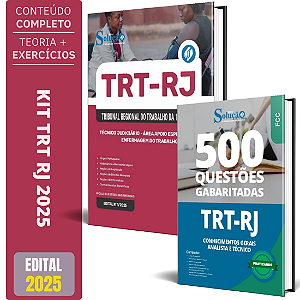 Kit Apostila TRT RJ 2025 - Técnico Enfermagem do Trabalho