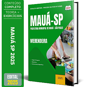 Apostila Prefeitura de Mauá SP 2025 - Merendeira