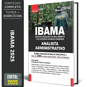 Apostila Concurso IBAMA 2025 - ANALISTA ADMINISTRATIVO