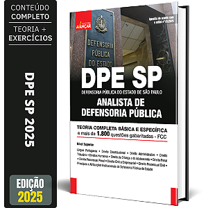 Apostila Concurso DPE SP 2025 - Analista de Defensoria Pública