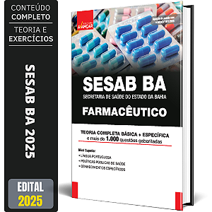 Apostila Concurso Sesab Ba 2025 - Farmacêutico