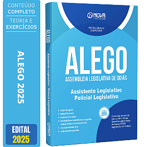 Apostila ALEGO 2025 - Assistente Legislativo - Policial Legislativo