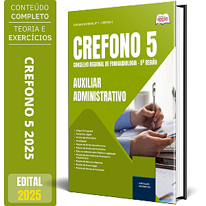 Apostila CREFONO 5 2025 - Auxiliar Administrativo