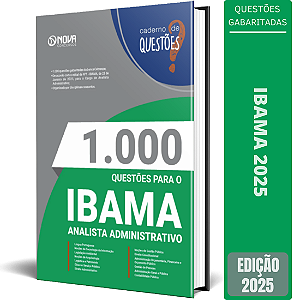 Livro 1.000 Questões Concurso IBAMA 2025 - Analista Administrativo