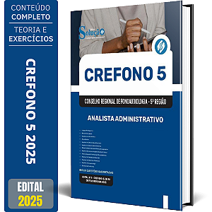 Apostila CREFONO 5 2025 - Analista Administrativo