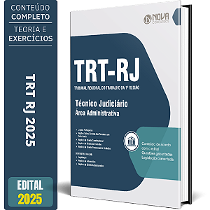 Apostila TRT RJ 2025 - Técnico Judiciário - Área: Administrativa