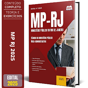 Apostila MP RJ 2025 - Técnico do Ministério Público - Área: Administrativa